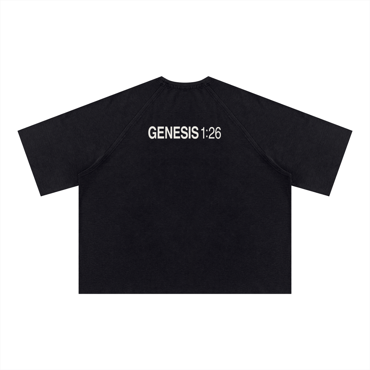 Unisex Mineral Wash Boxy Waffle T-Shirt