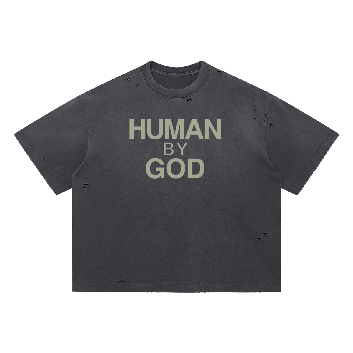 Vintage Washed Distressed Boxy Oversized T-Shirt