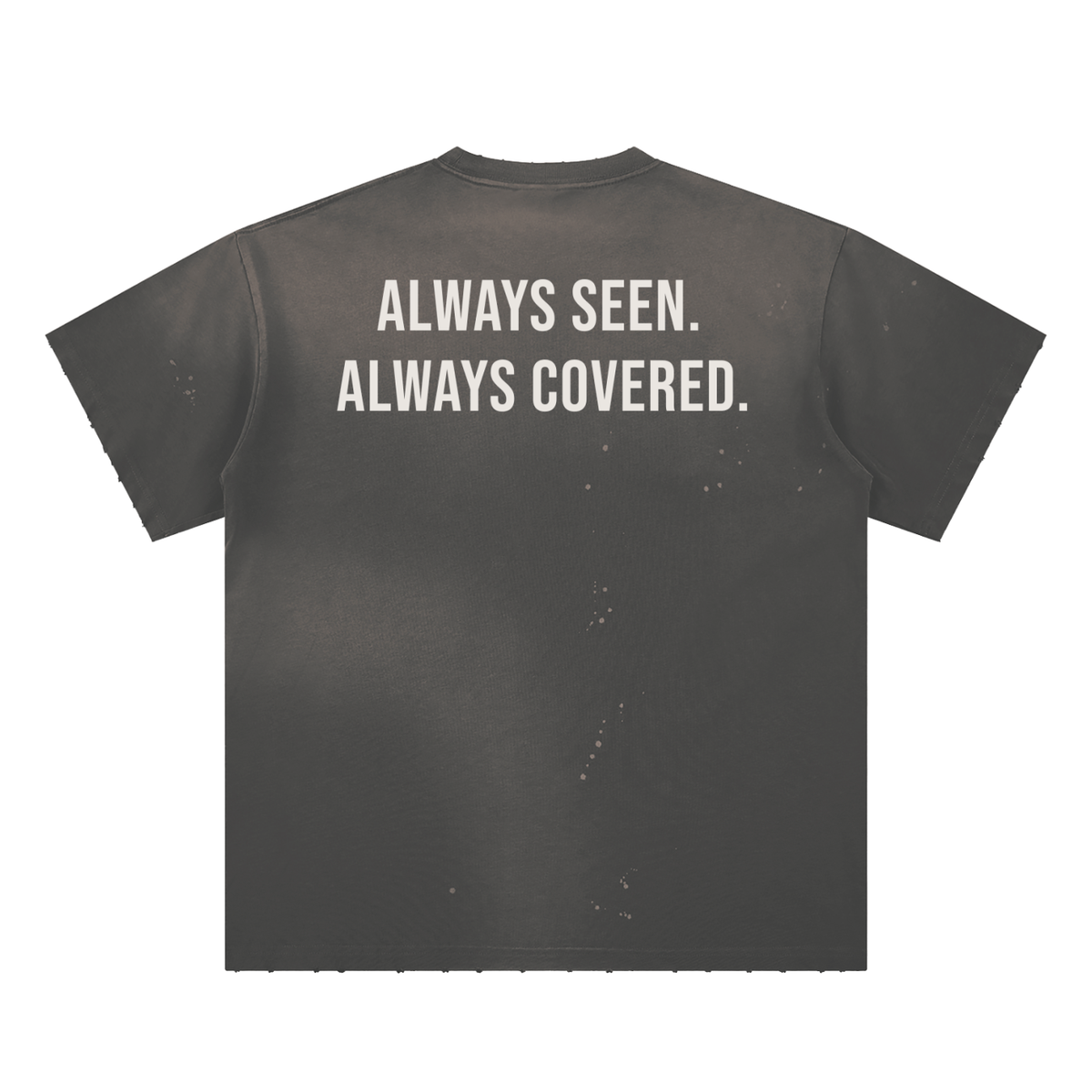 Hand-Frayed Sunfade Paint Splatter T-Shirt