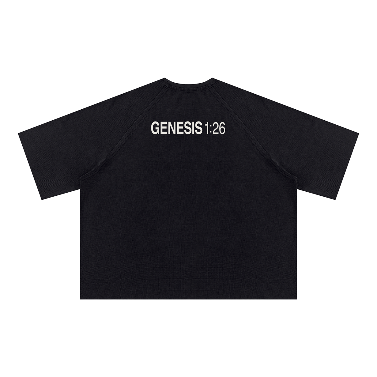 Unisex Mineral Wash Boxy Waffle T-Shirt