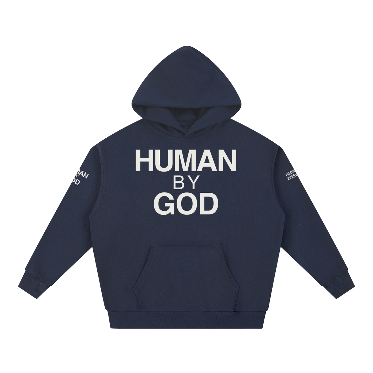 PRESENCE OVER EVERYTHING – White Oversized Hoodie