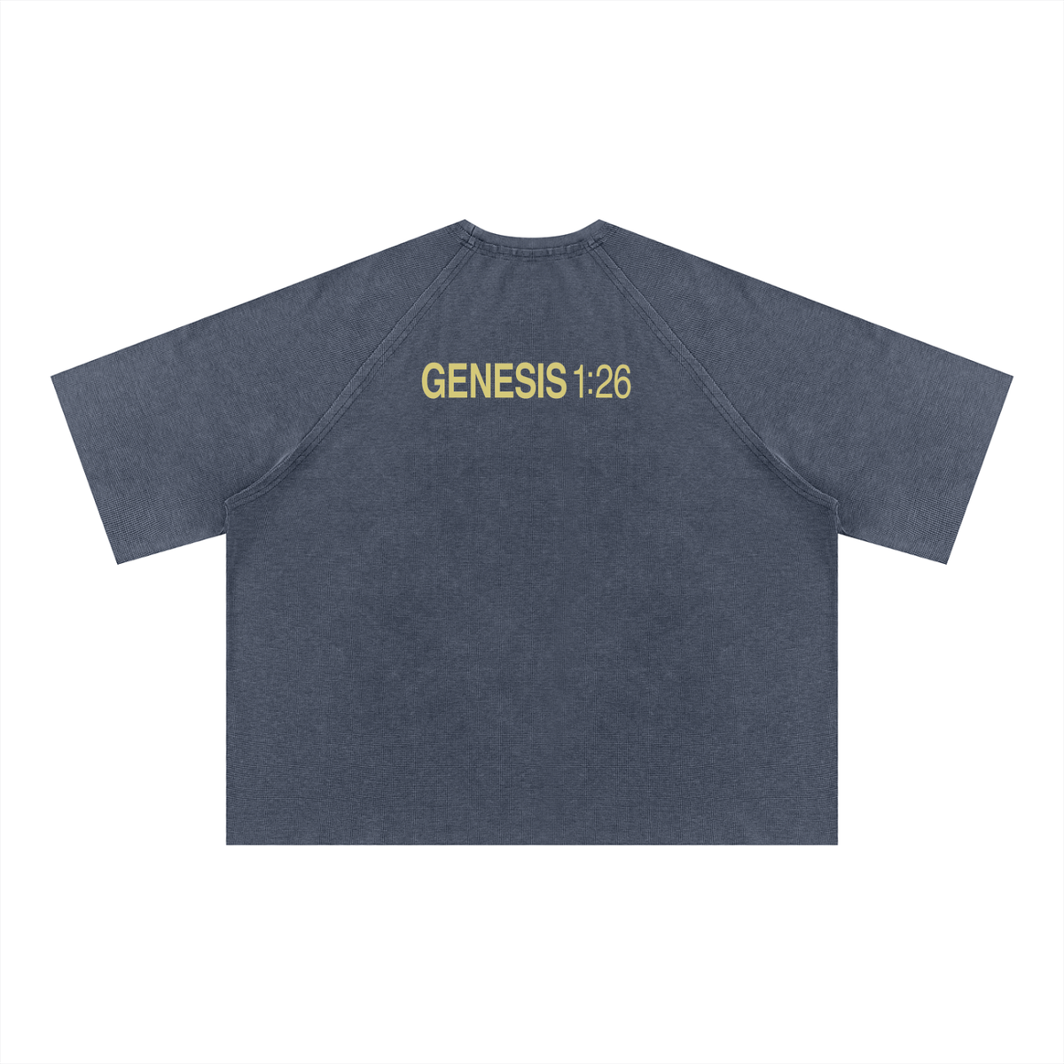 Unisex Mineral Wash Boxy Waffle T-Shirt