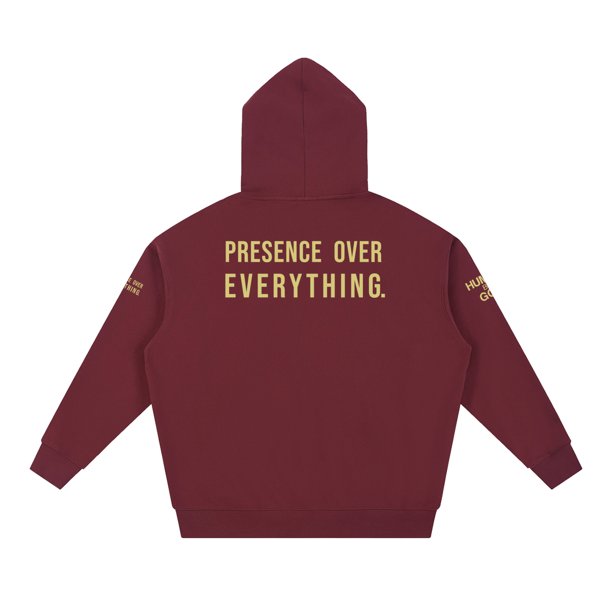 PRESENCE OVER EVERYTHING – Butter Oversized Hoodie