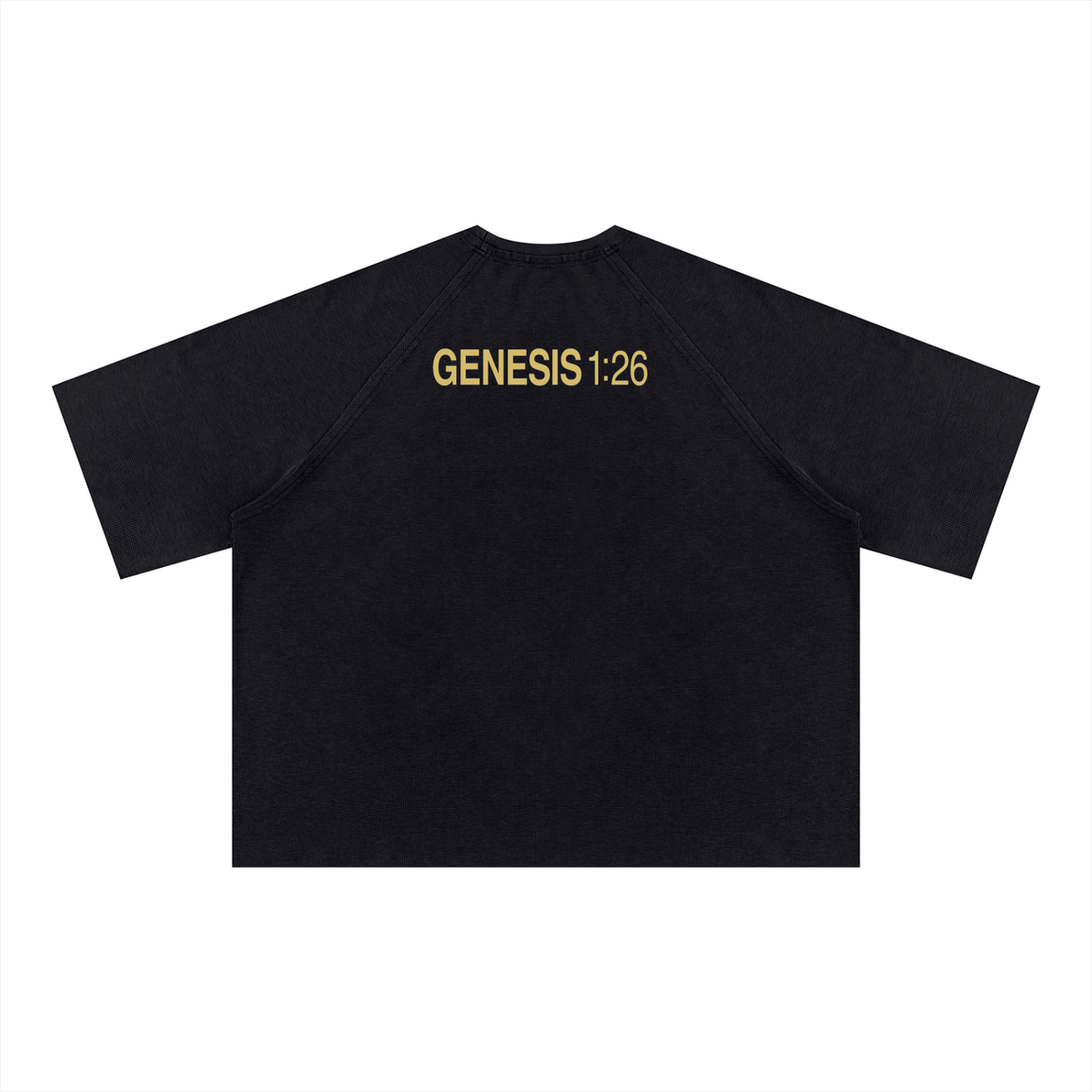 Unisex Mineral Wash Boxy Waffle T-Shirt