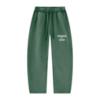 Unisex Vintage Wash Barrel Leg Fleece Sweatpants