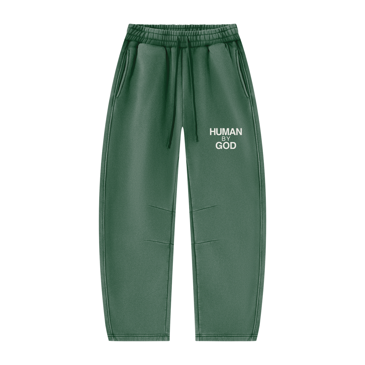 Unisex Vintage Wash Barrel Leg Fleece Sweatpants