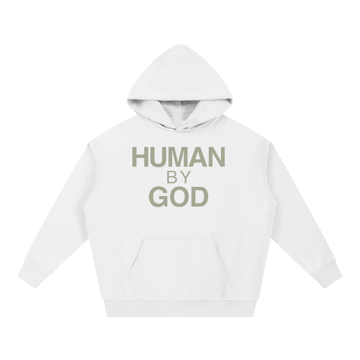 Human By God - Light Olive Hoodie
