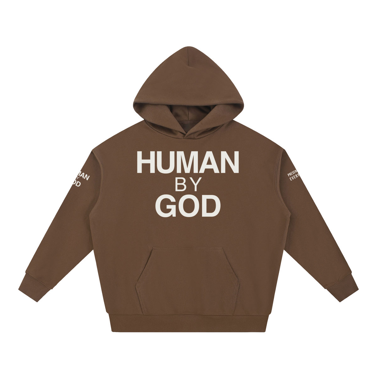 PRESENCE OVER EVERYTHING – White Oversized Hoodie