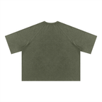 Human By God - Unisex Mineral Wash Boxy Waffle T-Shirt