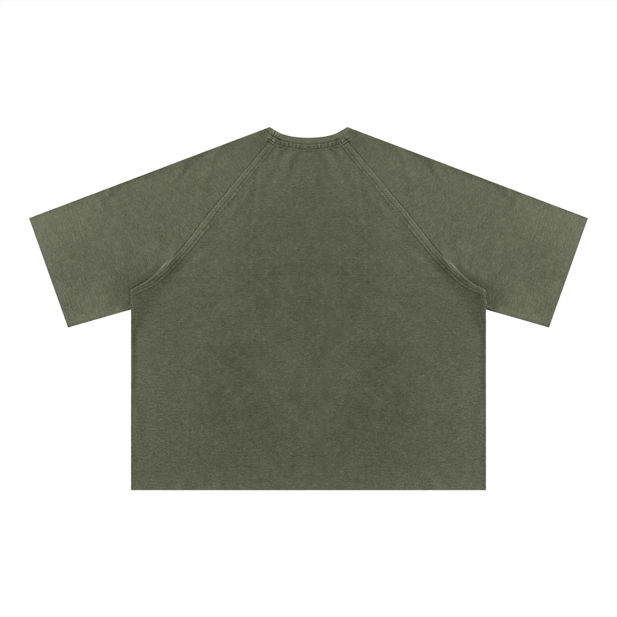 Human By God - Unisex Mineral Wash Boxy Waffle T-Shirt