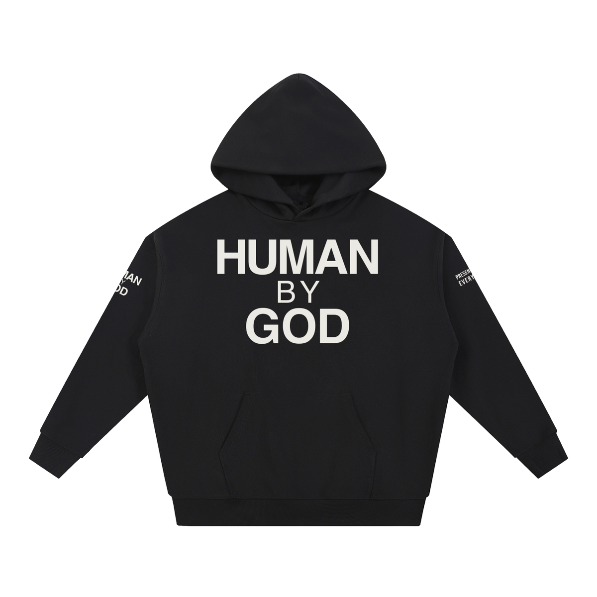 PRESENCE OVER EVERYTHING – White Oversized Hoodie