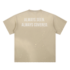 Hand-Frayed Sunfade Paint Splatter T-Shirt