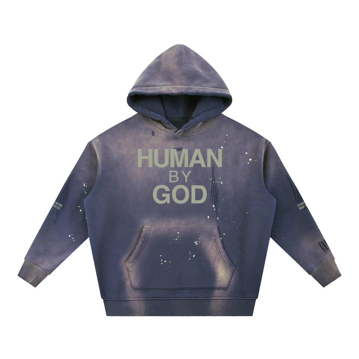 COVERED BEYOND WHAT YOU SEE - Light Olive Hoodie