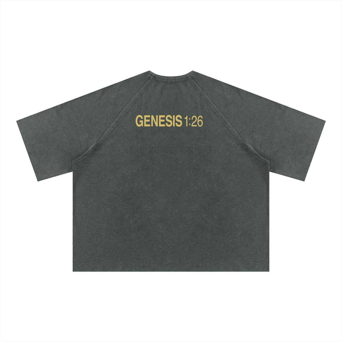 Unisex Mineral Wash Boxy Waffle T-Shirt