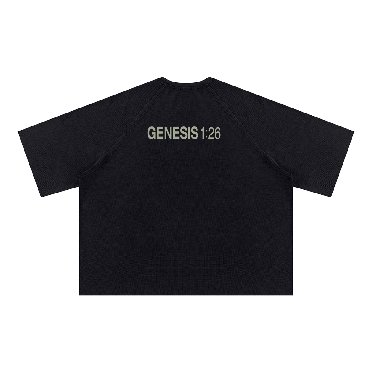 Unisex Mineral Wash Boxy Waffle T-Shirt