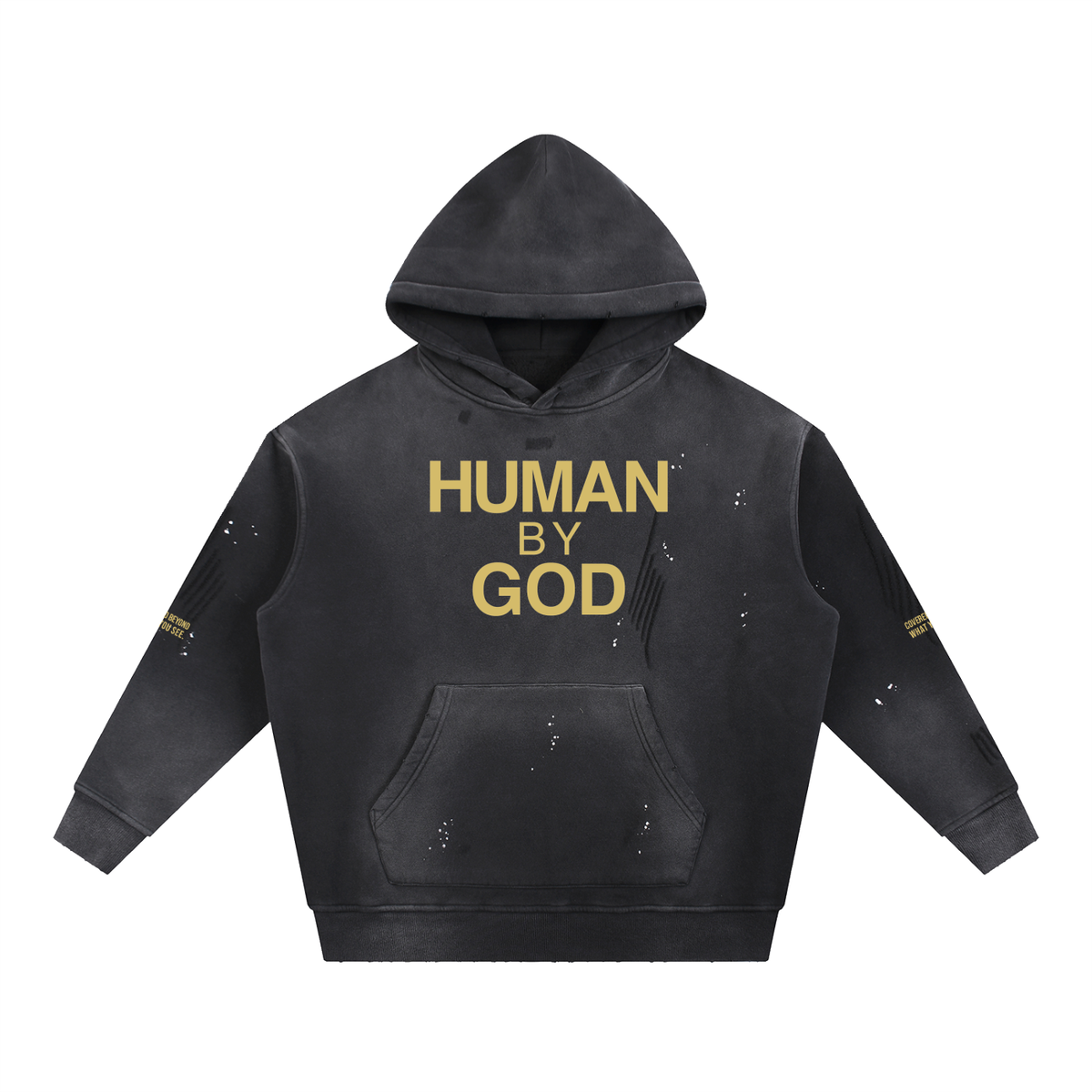 COVERED BEYOND WHAT YOU SEE - Gold Hoodie