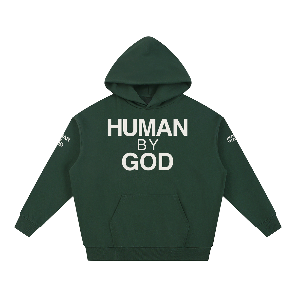 PRESENCE OVER EVERYTHING – White Oversized Hoodie