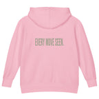 Every Move Seen — Kids Faith Hoodie - Pink back