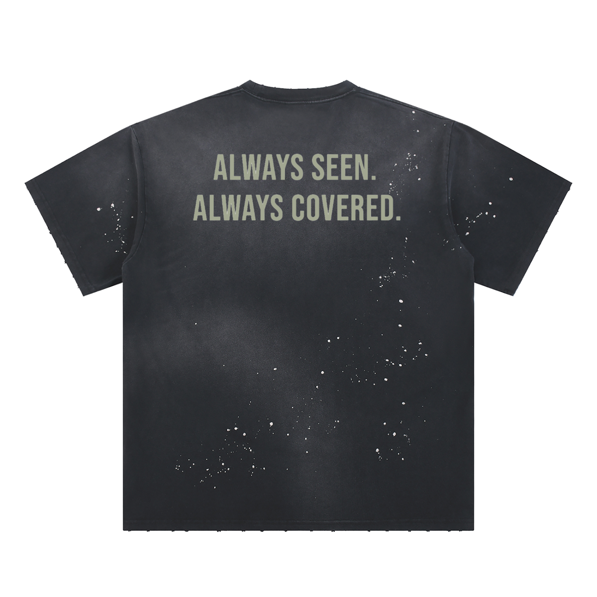 Hand-Frayed Sunfade Paint Splatter T-Shirt