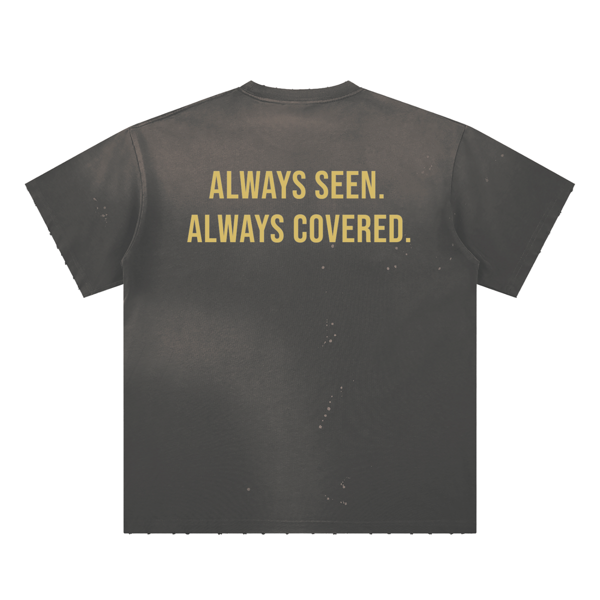 Hand-Frayed Sunfade Paint Splatter T-Shirt