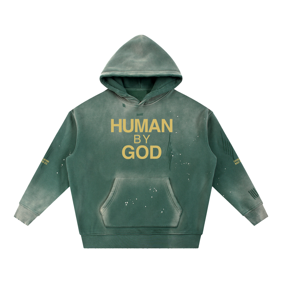 COVERED BEYOND WHAT YOU SEE - Gold Hoodie