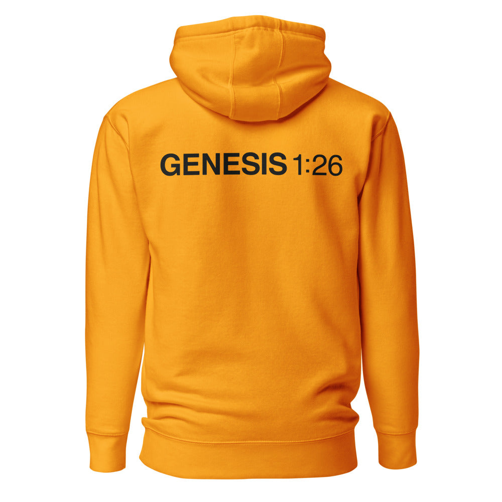 Genesis 1:26 — Team Gold hoodie — back view