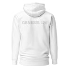 Genesis 1:26 — White hoodie — back view
