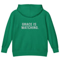 Grace Is Watching — Kids Faith Hoodie - Kelly back