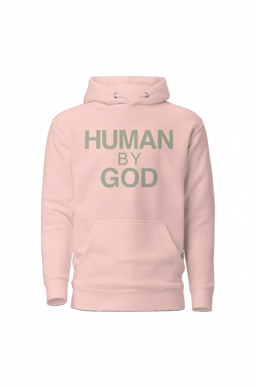 Human By God — Embroidered Faith Hoodie