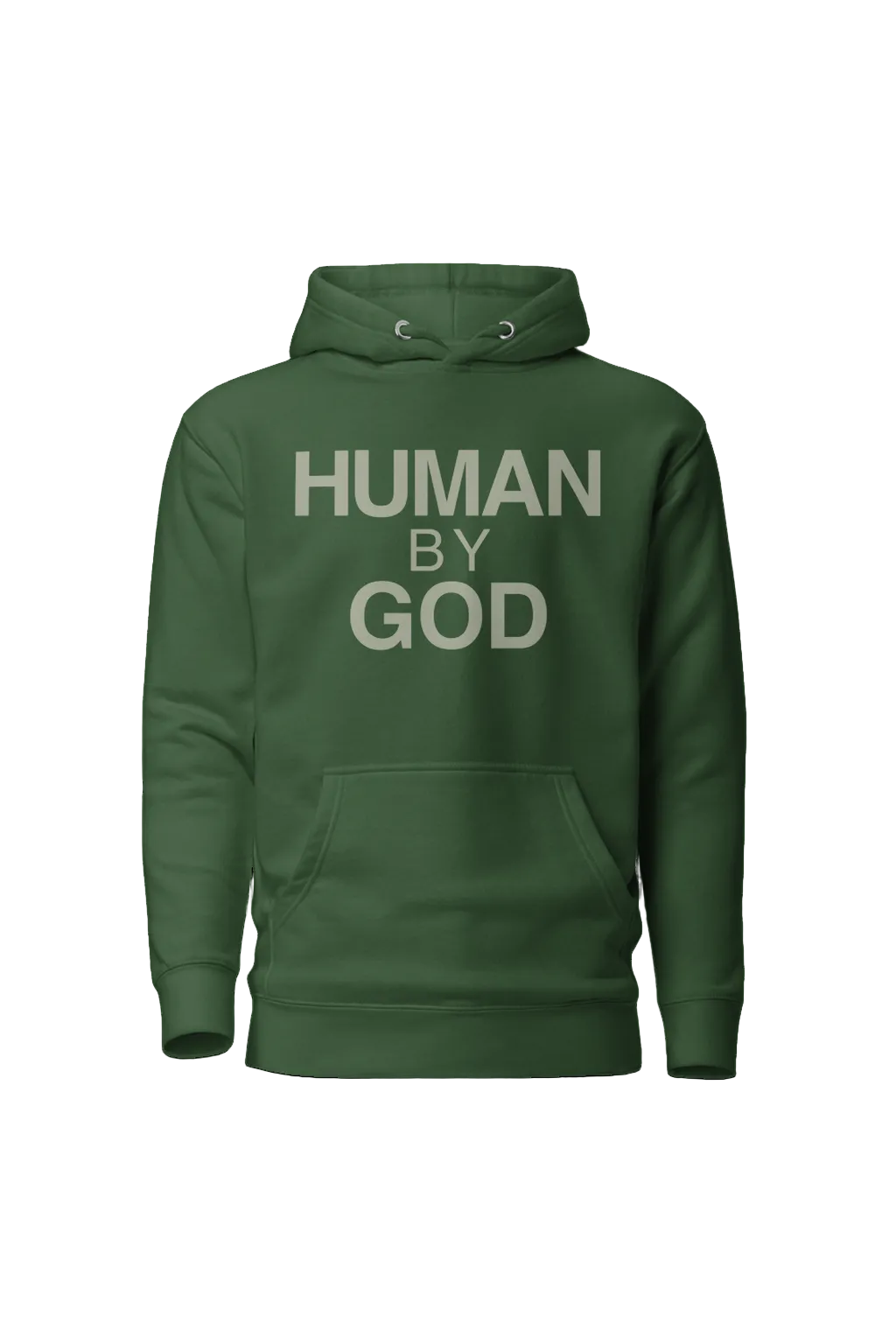 Human By God — Embroidered Faith Hoodie