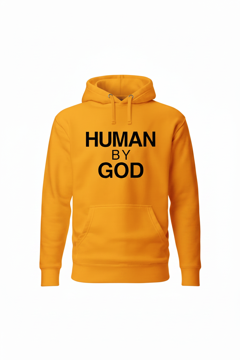 Human By God — Embroidered Faith Hoodie