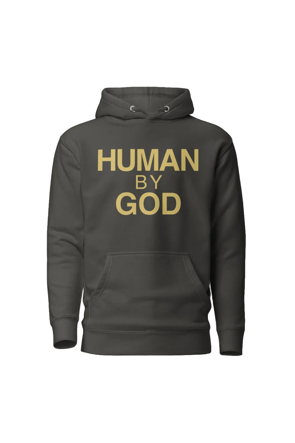 Human By God — Embroidered Faith Hoodie
