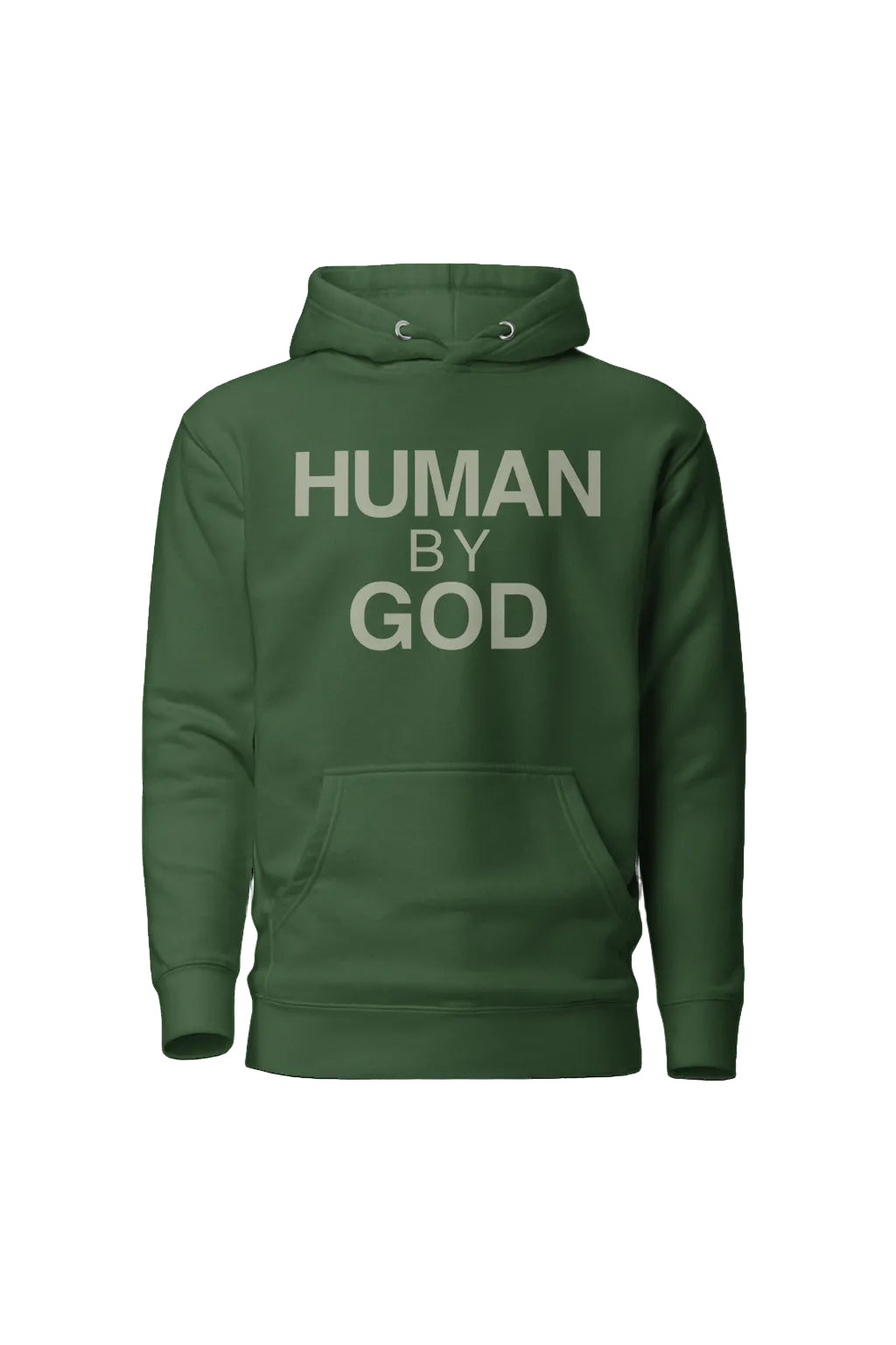 Human By God — Embroidered Faith Hoodie