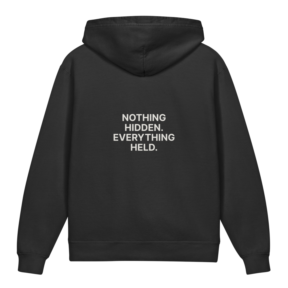 Nothing Hidden. Everything Held. — Older Kids Faith Hoodie