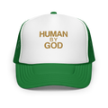 Human By God — Foam Trucker Cap (Kelly / White / Kelly)