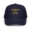 Human By God — Foam Trucker Cap (Navy)