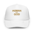 Human By God — Foam Trucker Cap (White)