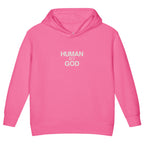 Presence Over Everything — Kids Faith Hoodie - Raspberry front