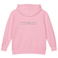 Protected in Plain Sight — Kids Faith Hoodie - Pink back