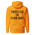 Protected in Plain Sight — Team Gold hoodie — back view