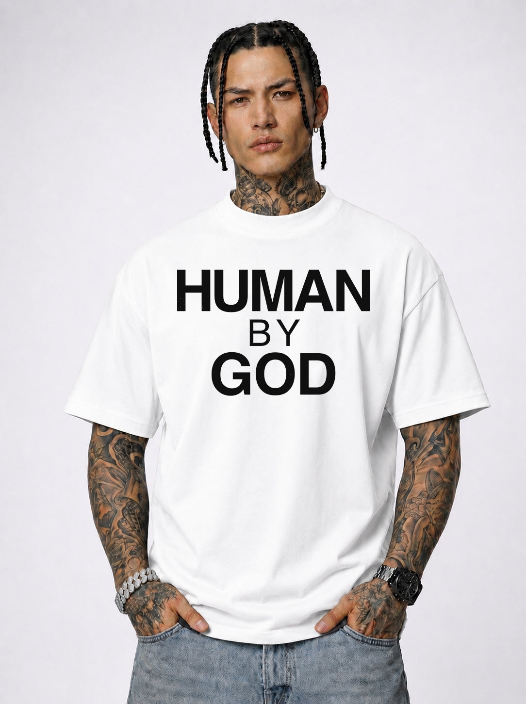 Human By God — Organic Oversized T-Shirt