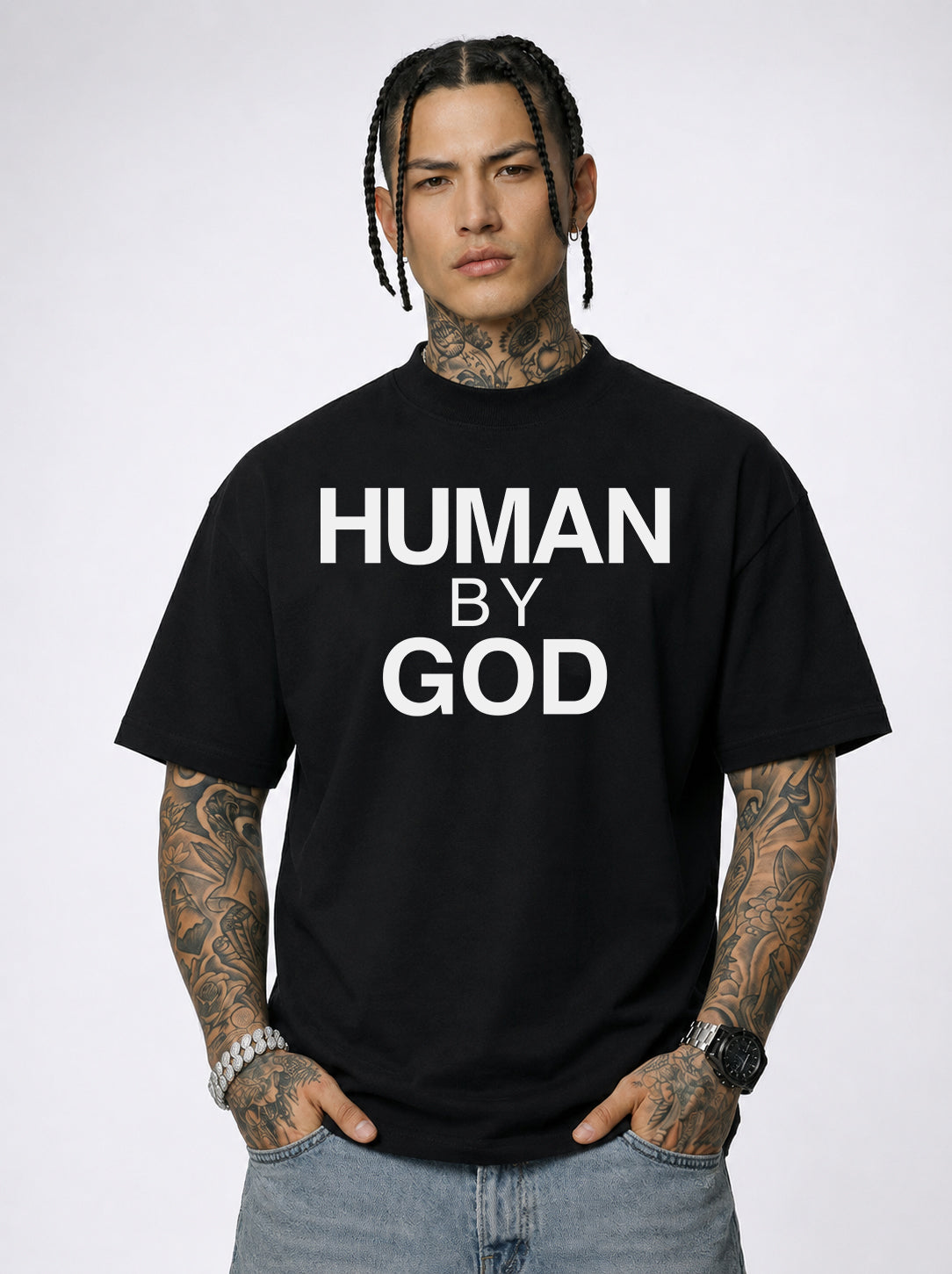 Human By God — Organic Oversized T-Shirt