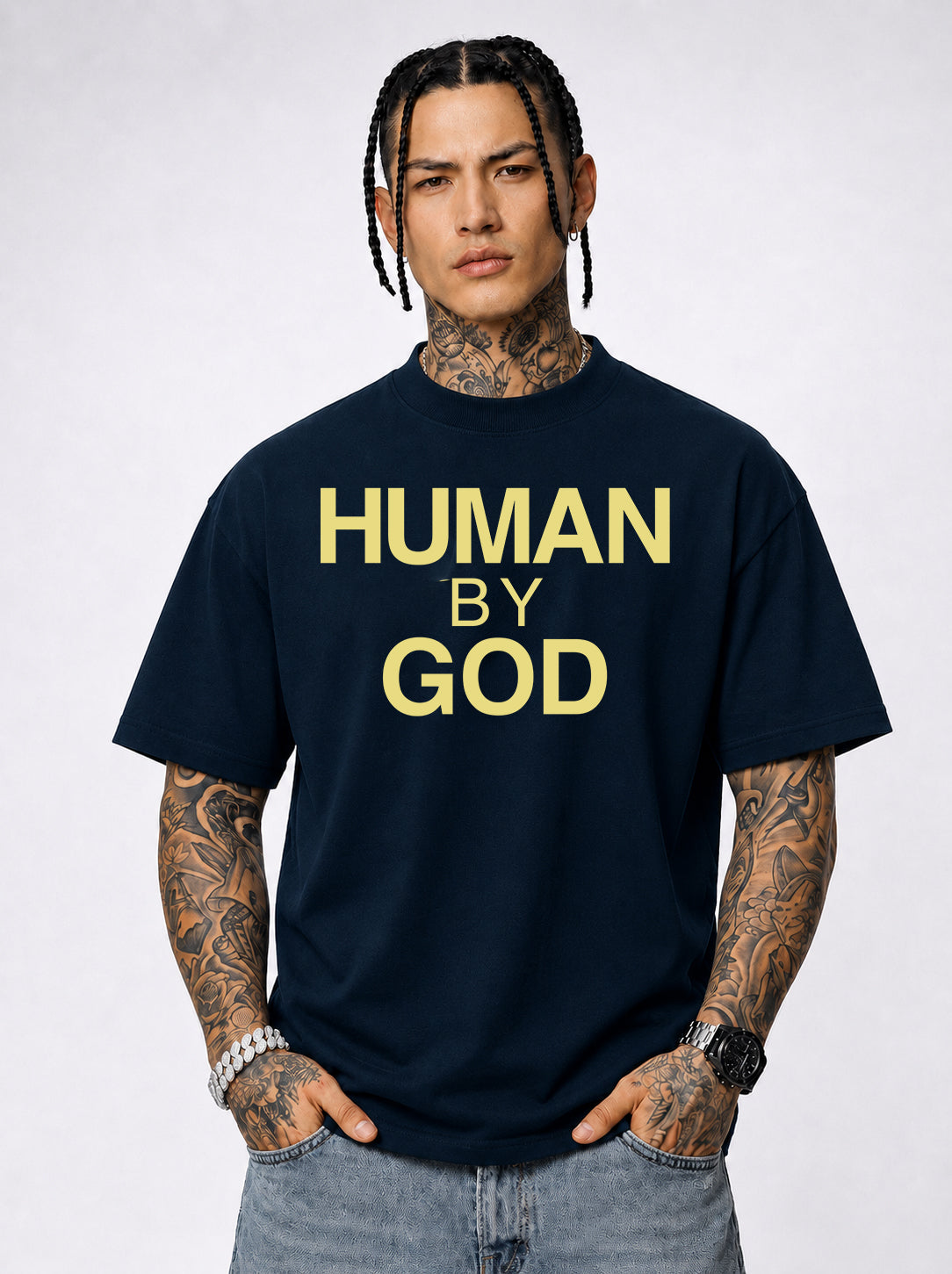 Human By God — Organic Oversized T-Shirt