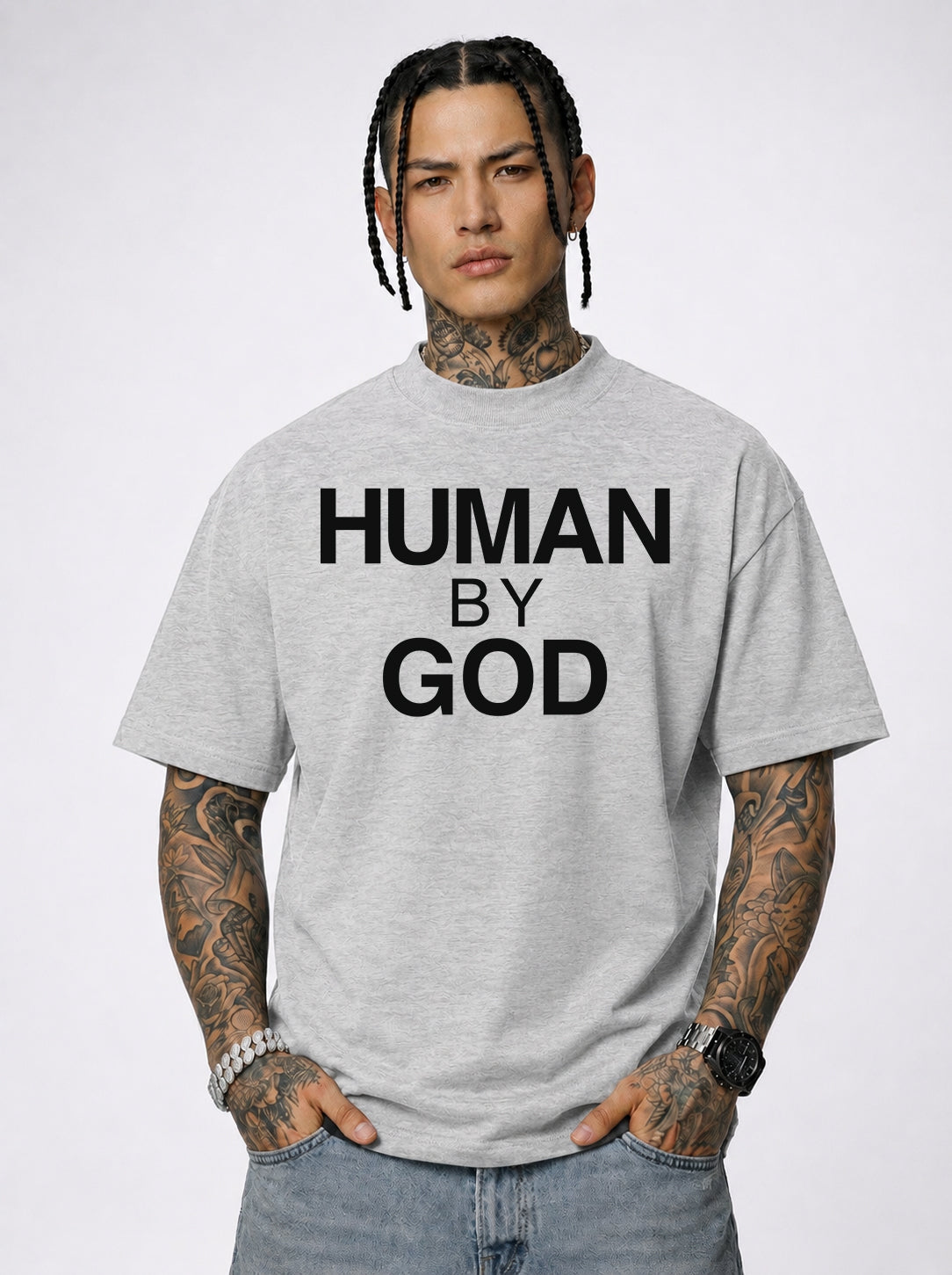Human By God — Organic Oversized T-Shirt