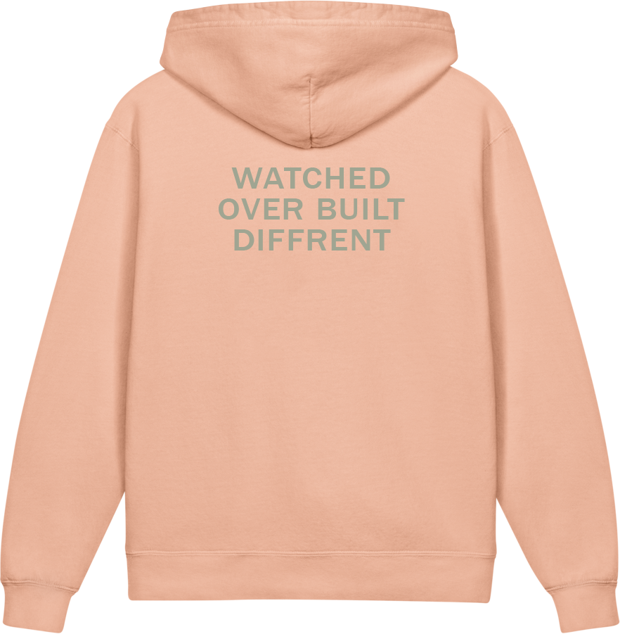 Watched Over. Built Different. — Older Kids Faith Hoodie