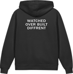 Watched Over. Built Different. — Older Kids Faith Hoodie
