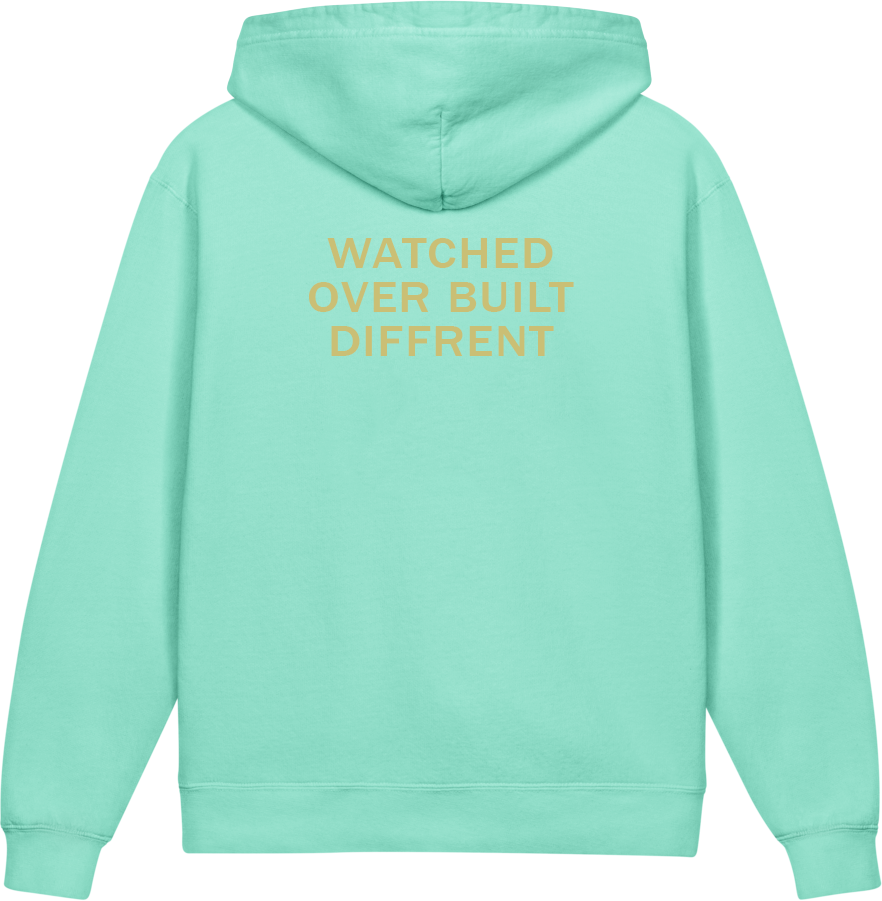 Watched Over. Built Different. — Older Kids Faith Hoodie